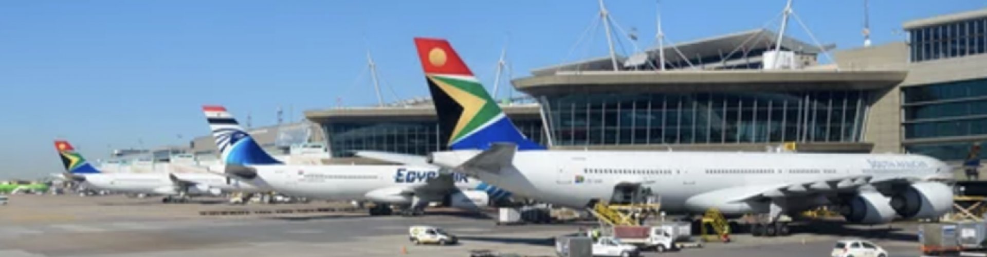 Arrivals hall at O. R. Tambo Airport, ZA