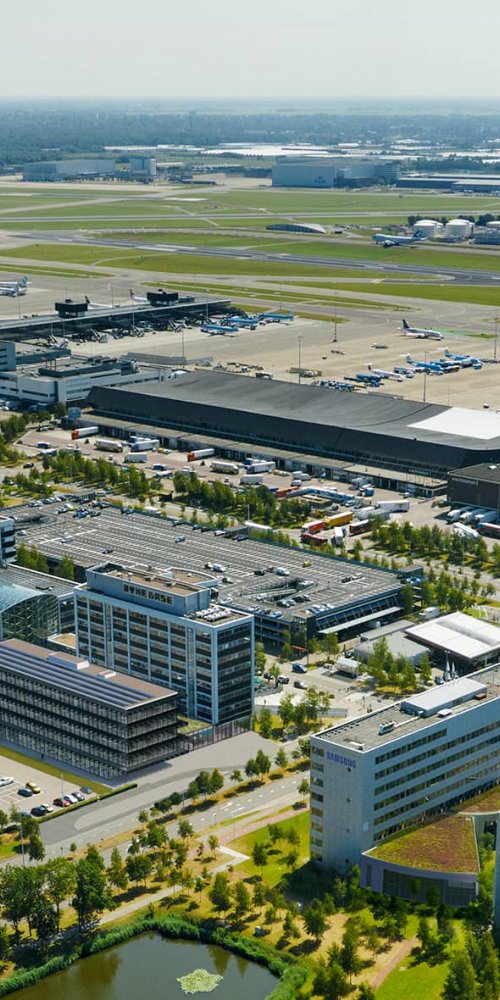 Hotel shuttle bus near Schiphol Airport