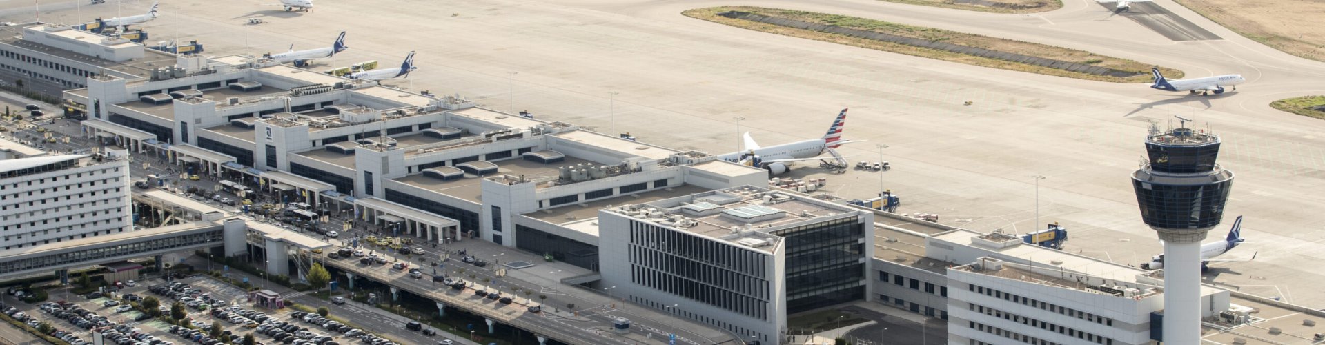 Arrivals hall at Athens Airport, GR
