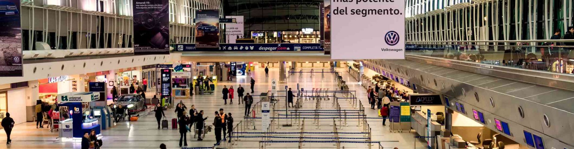 Arrivals hall at Ministro Pistarini Airport, AR