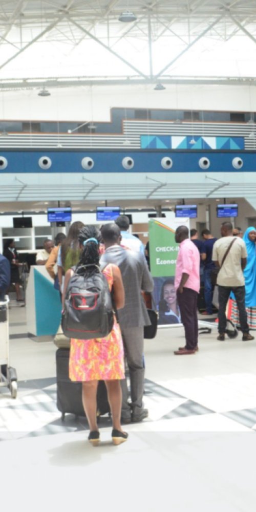 Hotel shuttle bus near Kotoka Airport