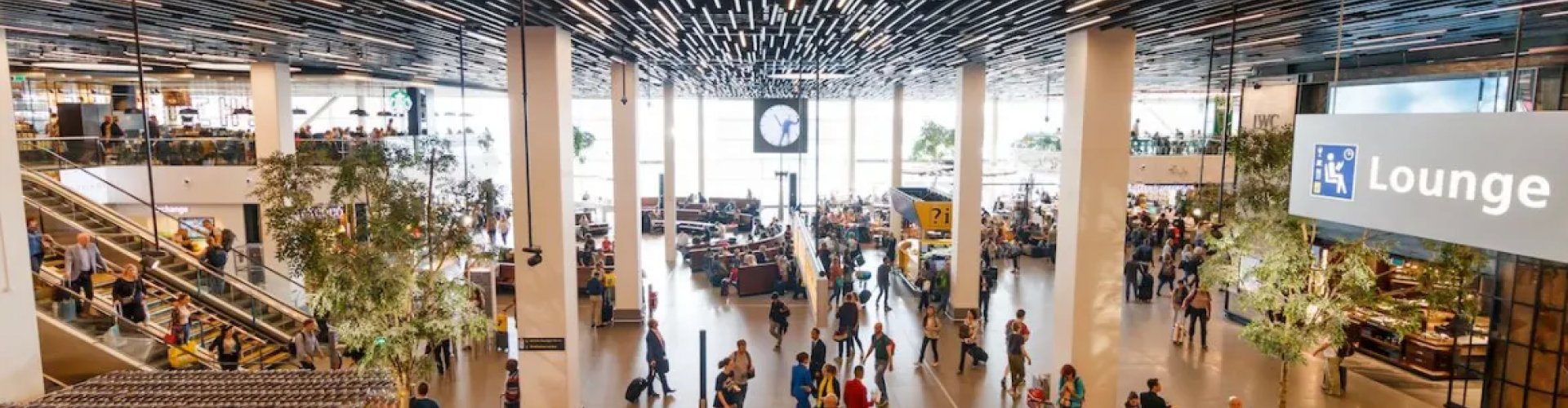 Arrivals hall at Schiphol Airport, NL