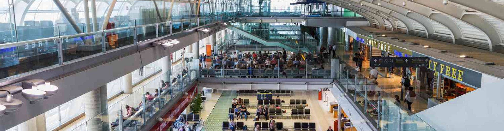 Arrivals hall at Dubrovnik Airport, HR