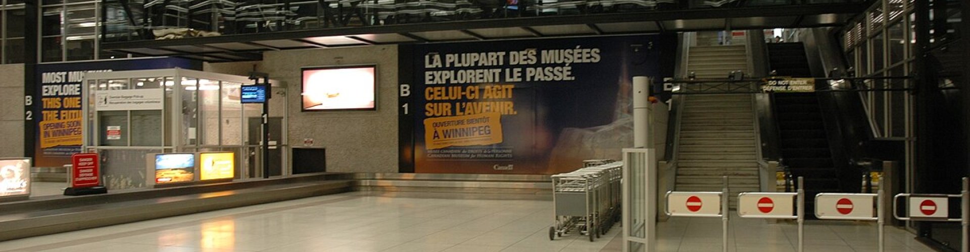 Sunset over Winnipeg J A Richardson Intl Airport hotel area