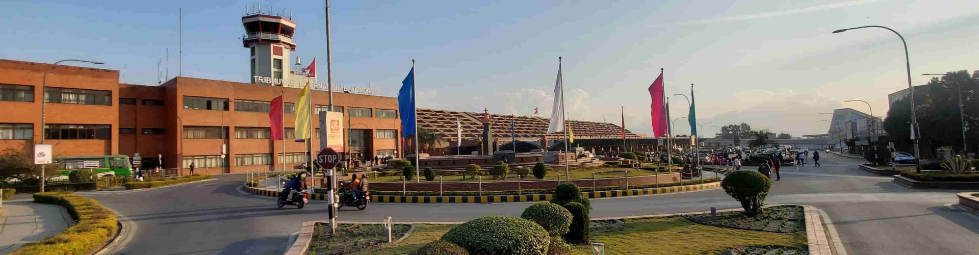 Sunset view near Tribhuvan Intl Airport, NP