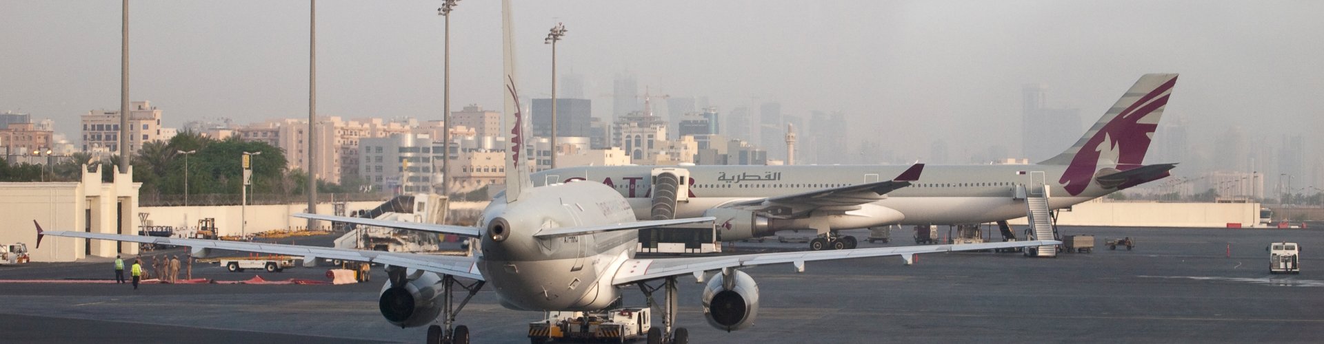 Arrivals hall at Doha Intl Airport, QA