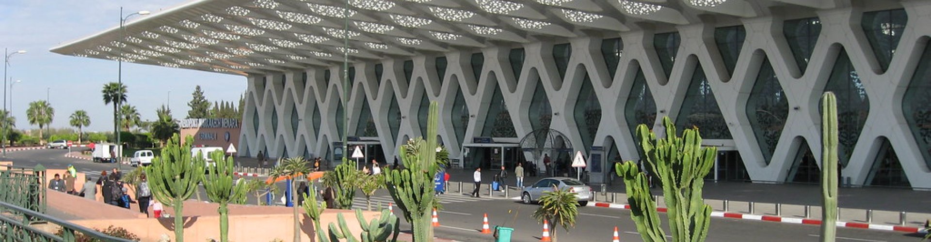 Hotel shuttle at Menara Airport, MA