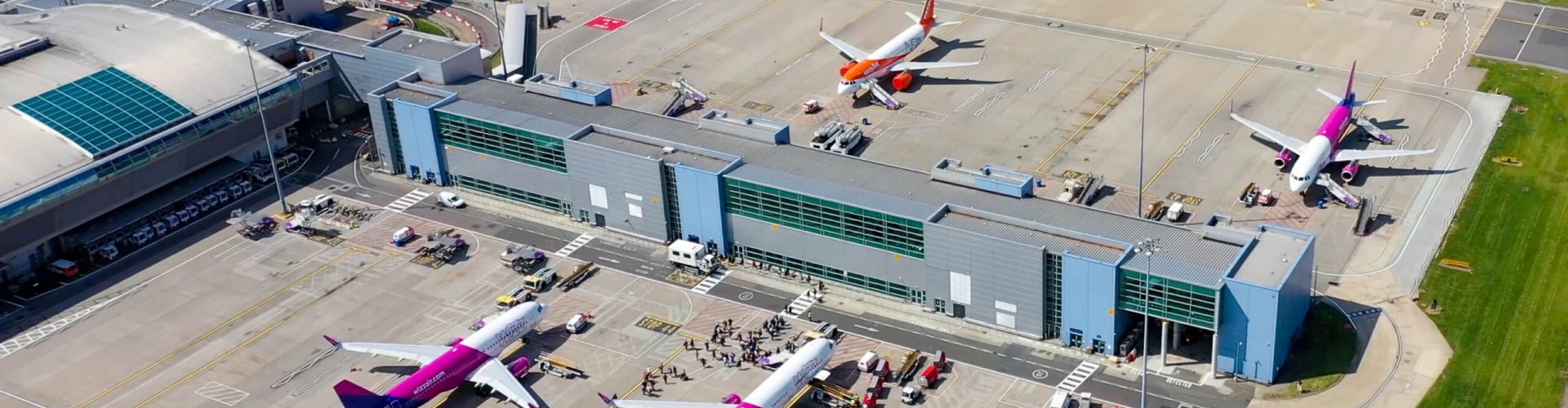 Shuttle bus at Luton Airport