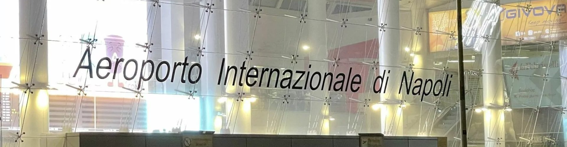 Sunset over Naples near Capodichino Airport