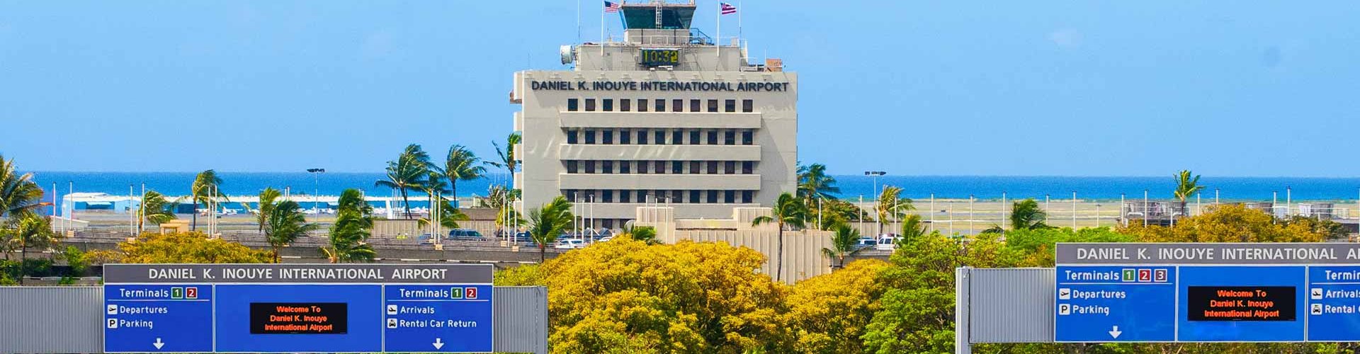 Arrivals hall at Daniel K. Inouye Airport, HI, US
