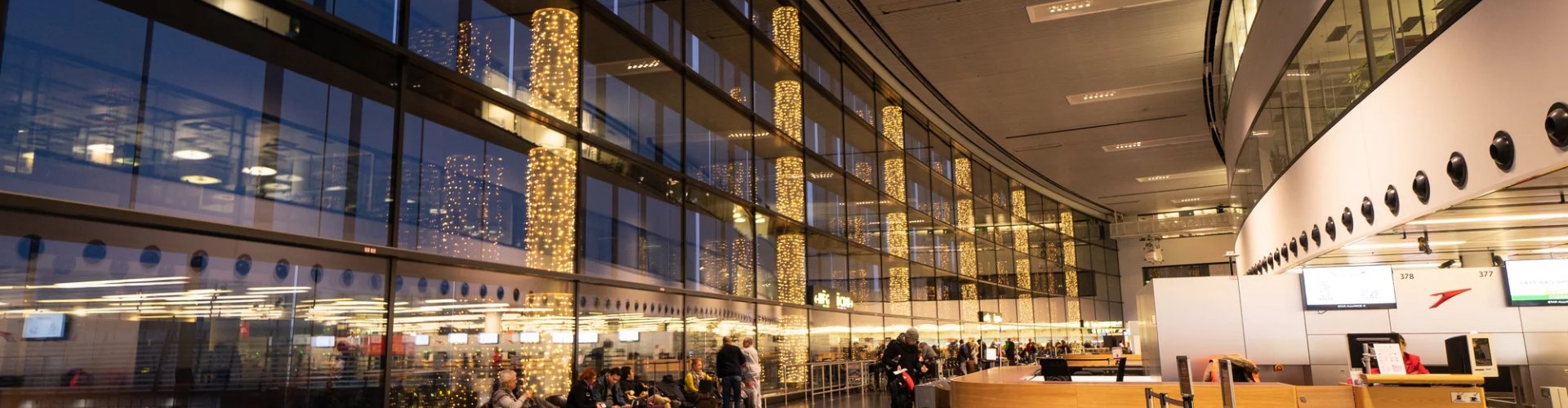 Sunset over Vienna Schwechat Airport area