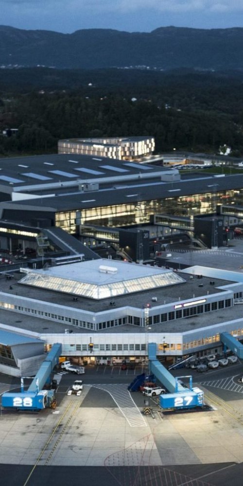 Transfer shuttle at Bergen Airport Flesland