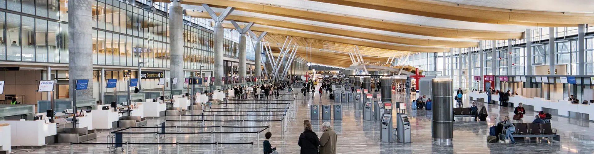 Oslo Airport at sunset