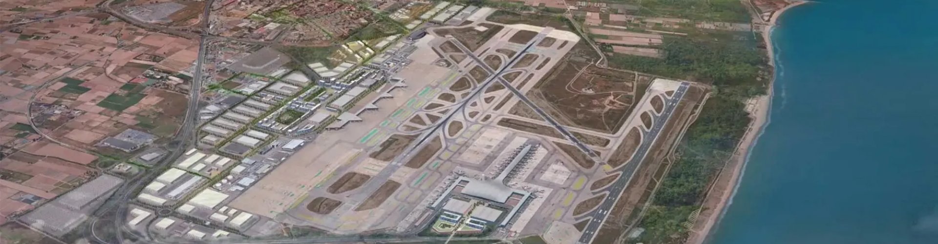 Arrivals hall at Barcelona El Prat Airport, ES